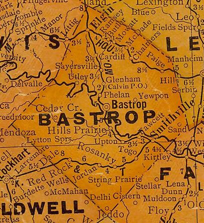 BastropCountyTX1920sMap